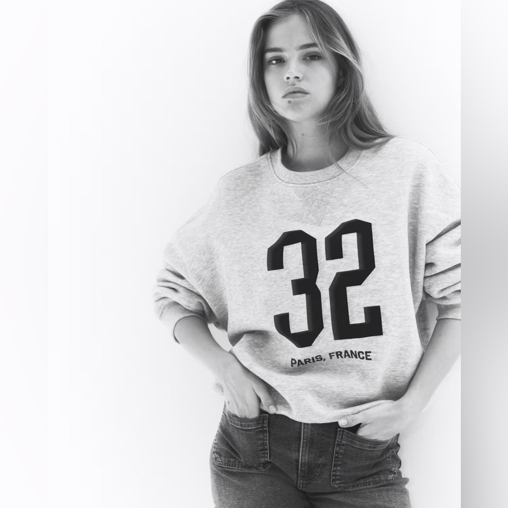 H&M women Gray crewneck